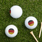 Balles De Golf Parties scintillant Allemagne Drapeau avec étincel (Herbe in situ)