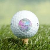 Balles De Golf Parties scintillant holographique Rainbow Pastels  (T-shirt Insitu)