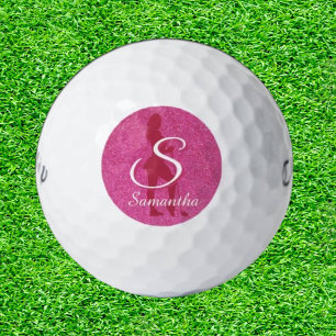 BALLES DE GOLF PARTIES SCINTILLANT ROSE DES DAMES