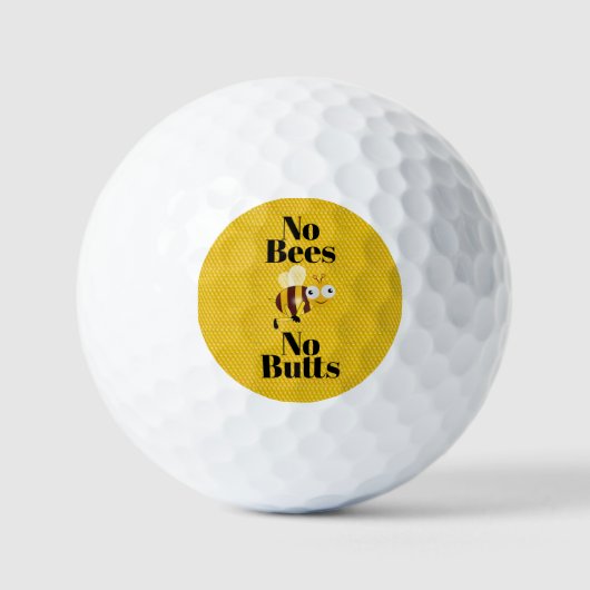 Balles De Golf Pas d'abeilles Pas de boutons Golf Ball (Recto)