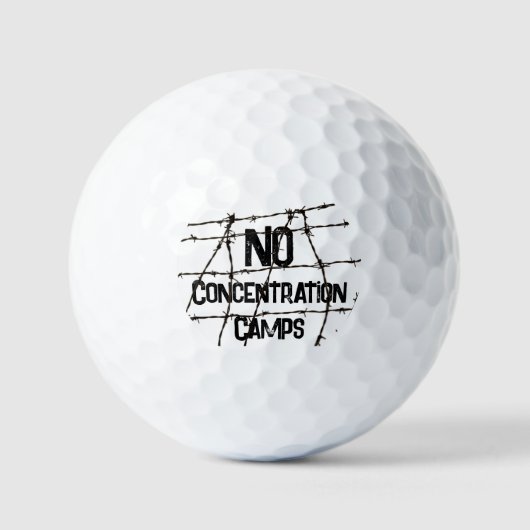 Balles de golf Pas de camps de concentration (Recto)