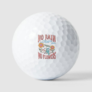 Balles De Golf "Pas de pluie, pas de fleurs"   Floral inspirant