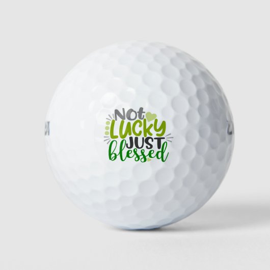 Balles De Golf Pas Lucky, juste bienheureux CITE (Devant)