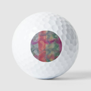 Balles De Golf Pastel Art Abstrait
