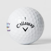 Balles De Golf Pastel blue clouds stars purple happy birthday nam (Logo)