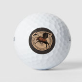 Balles De Golf Patch Flying Moose Aviation (Devant)
