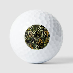 Balles De Golf Patchwork Safari : Poster de animal aquarelle.