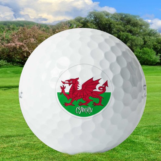Balles De Golf Patriotes de Cymru, Galles et Gallois Drapeau de G