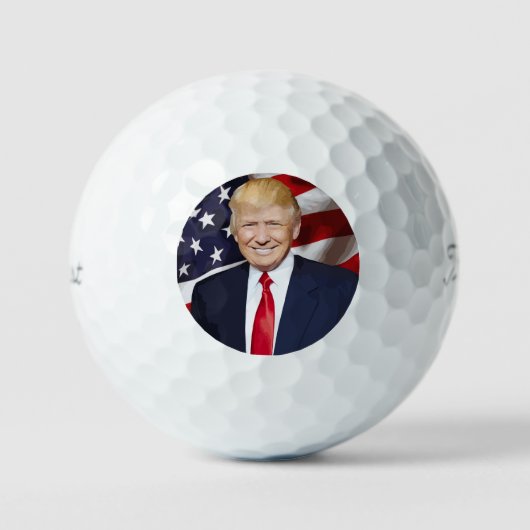 BALLES DE GOLF PATRIOTIQUE DONALD TRUMP POUR PÈRE (Recto)