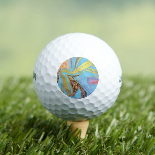 Balles De Golf pattern abstract marbled (T-shirt Insitu)