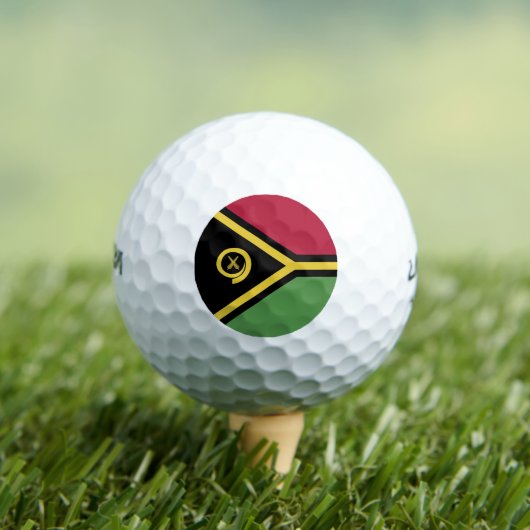 Balles De Golf pavillon de Vanuatu (T-shirt Insitu)