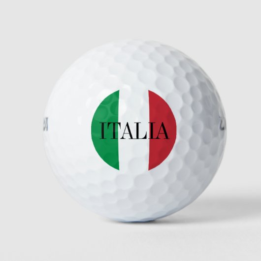 Balles De Golf Pavillon italien de golf | Italie fierté (Devant)