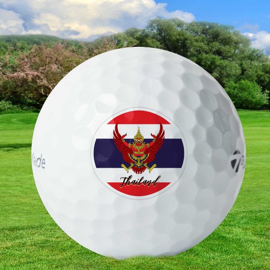 Balles De Golf Pavillon thaïlandais patriotique Balls de golf, Th
