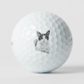 Balles De Golf Paw Halftone (Recto)