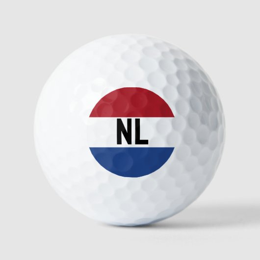Balles De Golf Pays-Bas - drapeau/ NL (Recto)