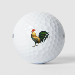 Balles De Golf Pays du coq classique oiseau traditionnel stylé