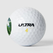Balles De Golf Paysage de la forêt verte (Logo)