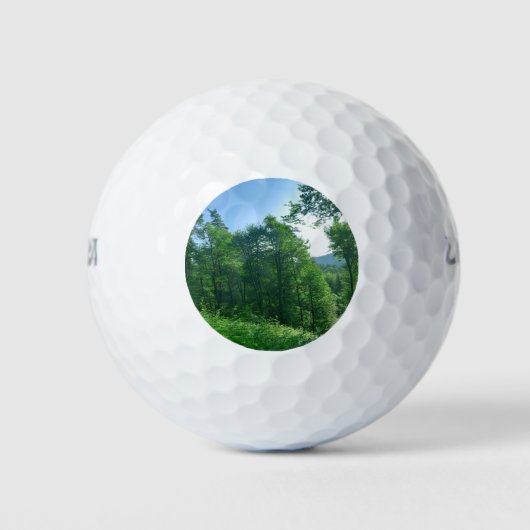 Balles De Golf Paysage de la forêt verte (Devant)