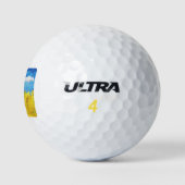 Balles De Golf Paysage du drapeau ukrainien (Logo)