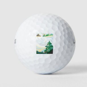 Balles De Golf Paysage neigeux