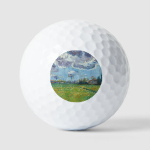 Balles De Golf Paysage sous un ciel orageux Vincent Gogh