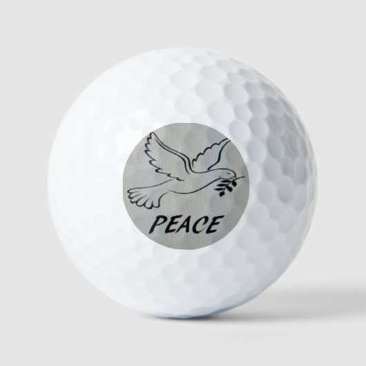 Balles De Golf Peace Dove Key Chain with scripture (Recto)