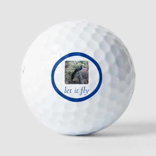 Balles De Golf Peacock - Let it Fly (Devant)