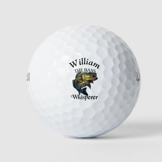 Balles De Golf Pêcheur de Whisperer de basse personnalisée (Devant)