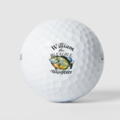 Balles De Golf Pêcheur de Whisperer de Bluegill personnalisé (Devant)