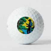 Balles De Golf Pêcheur sur la rive (Recto)