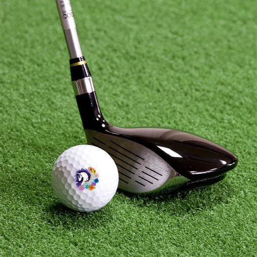 Balles De Golf Pegasus Noir Floral