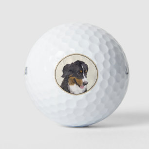Balles De Golf Peinture bernoise de chien de montagne - Art origi