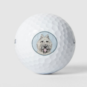 Balles De Golf Peinture de Bouvier des Flandres - Art original de