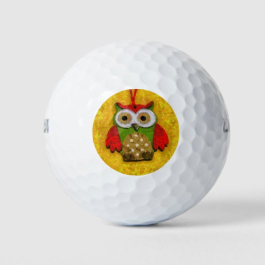 Balles De Golf Peinture de hibou (Devant)