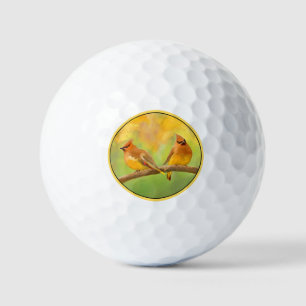 Balles De Golf Peinture de Jaseur de cèdre - Art de chien origina