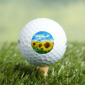 Balles De Golf Peinture de tournesols (T-shirt Insitu)