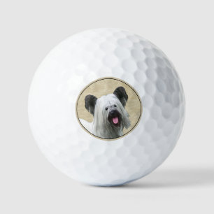 Balles De Golf Peinture Skye Terrier - Cute Original Chien Art