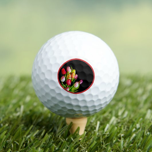 Balles De Golf Peinture Tulip - Art Fleur original (T-shirt Insitu)