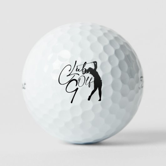 Balles De Golf Pelotas de golf con golfista (Recto)