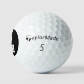 Balles De Golf Pelotas de golf con golfistas en negro (Logo)