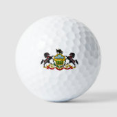 Balles De Golf Pennsylvania flag (Recto)