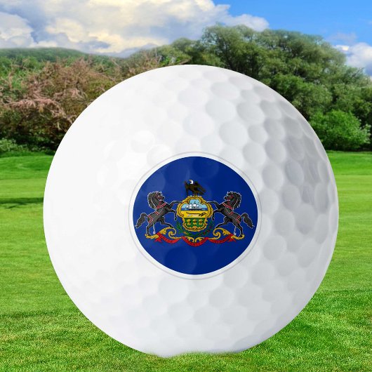 Balles De Golf Pennsylvania Golf Balls, drapeau de l'état / Patri