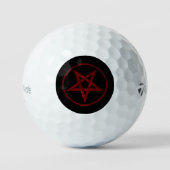 Balles De Golf Pentagram Red Devil (Recto)