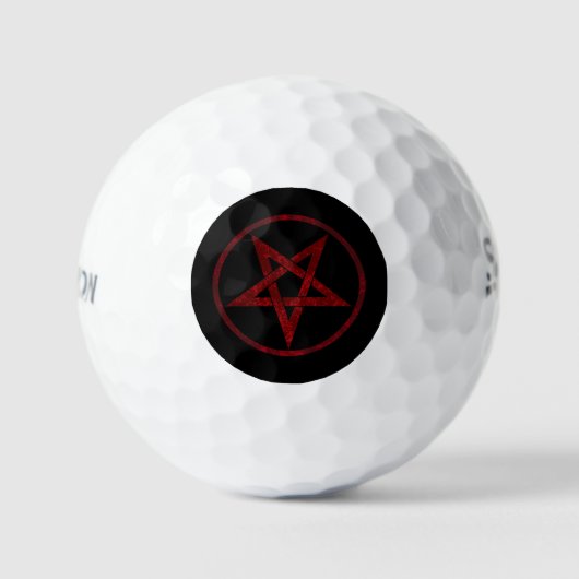 Balles De Golf Pentagram Red Devil (Recto)