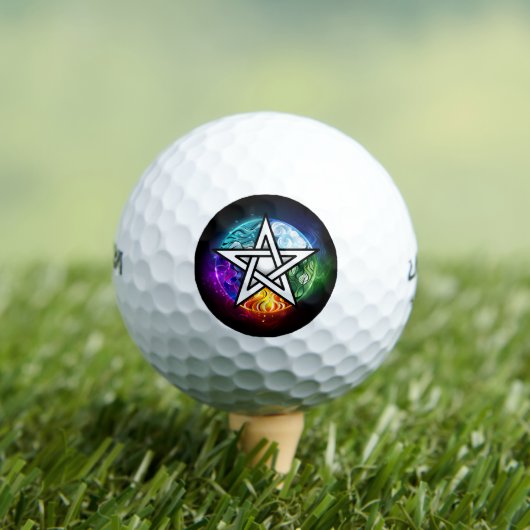 Balles De Golf pentagramme du Wiccan (T-shirt Insitu)