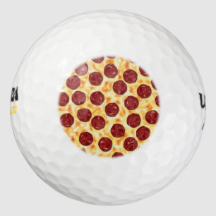 Balles De Golf Pepperoni Pizza Motif