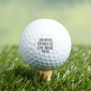 Balles De Golf Père de la mariée coutume
