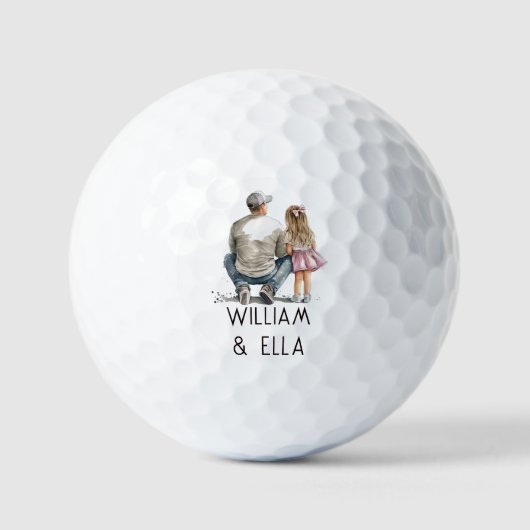 Balles De Golf Père et fille personnalisés (5) (Recto)