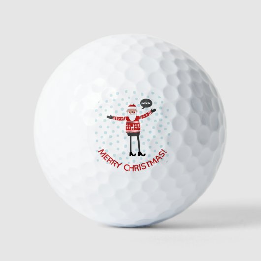 Balles De Golf Père Noël (Recto)