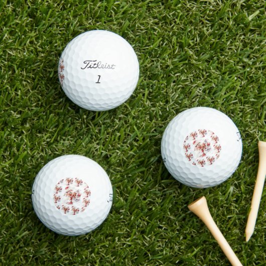 Balles De Golf Père Noël 024 (Herbe in situ)